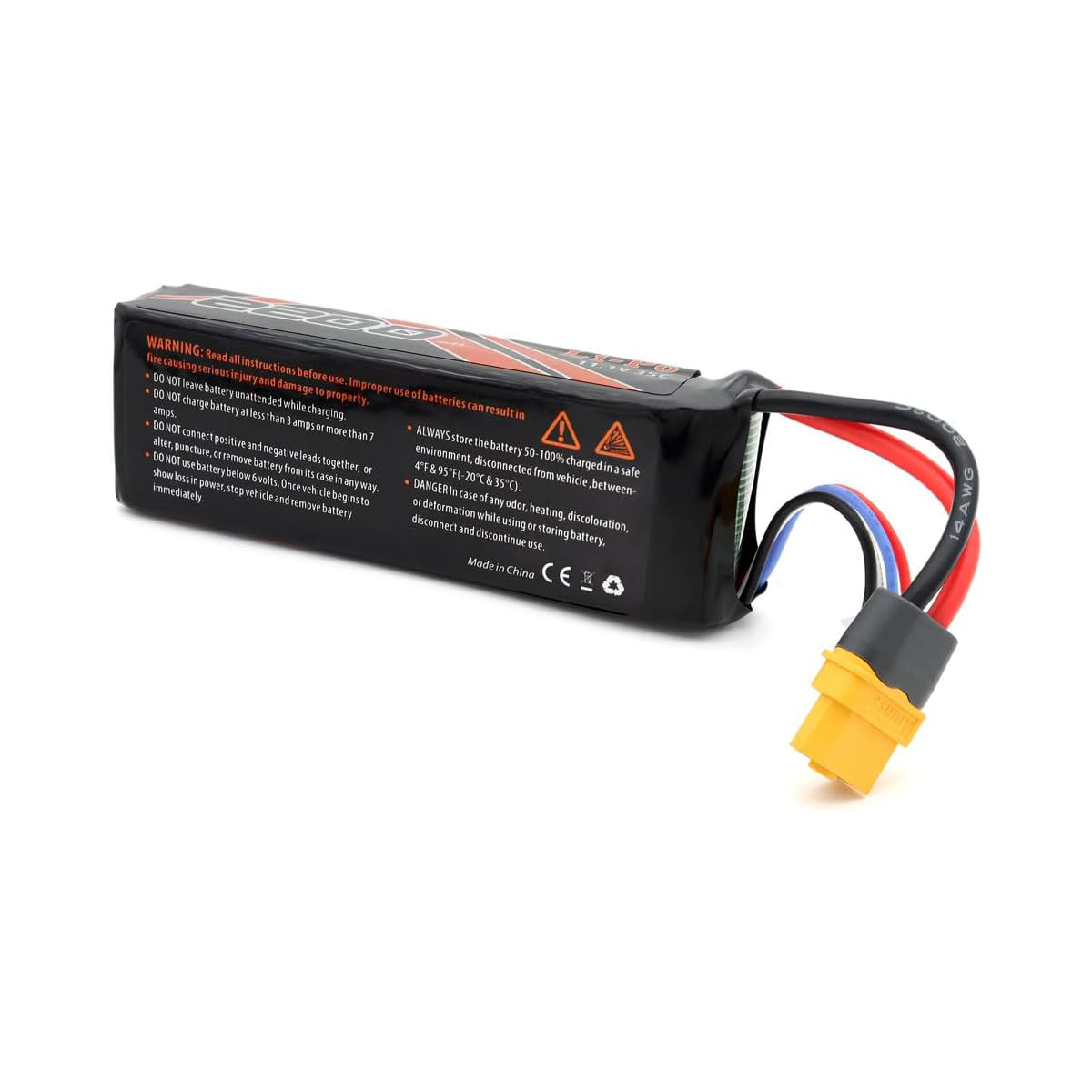 11.1V 2200mAh 3S Lipo Battery XT60 Plug