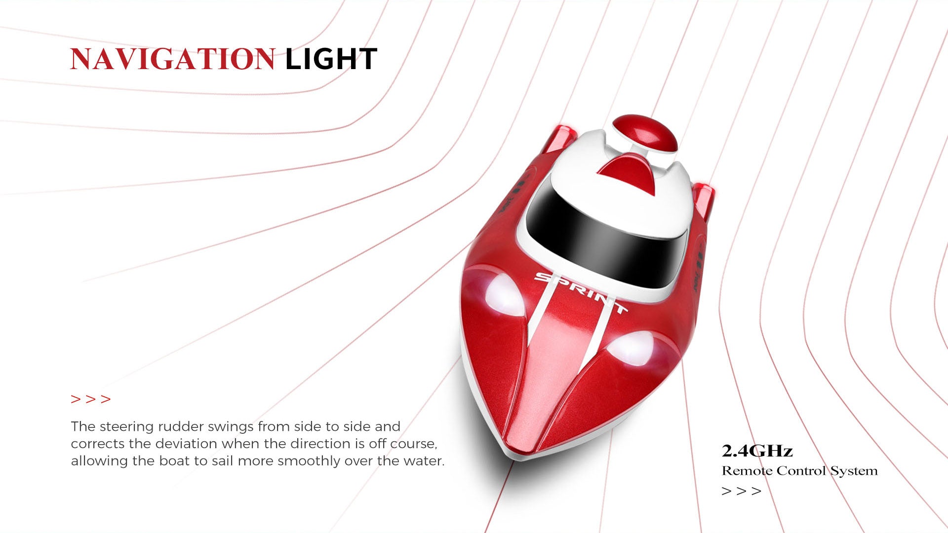 High-Speed RC Racing Boat with Self-Righting & LED Lights | WL918