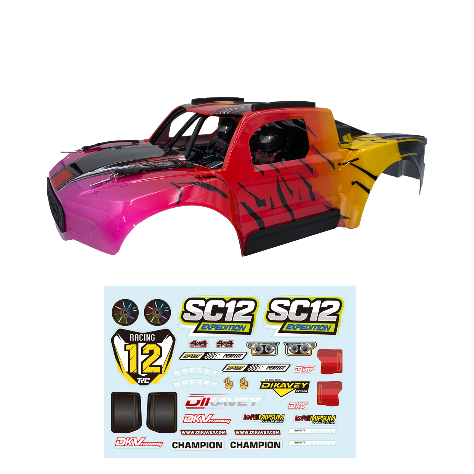 PC Car Body For SC12 (12043)