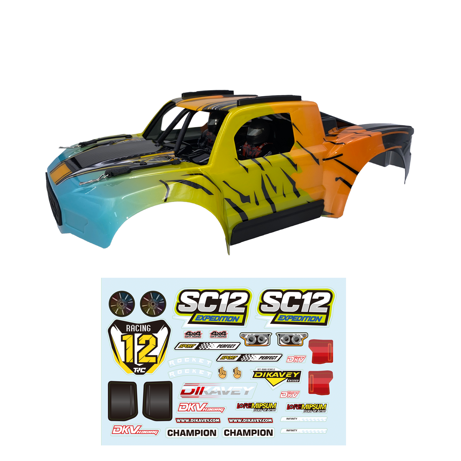 PC Car Body For SC12 (12043)