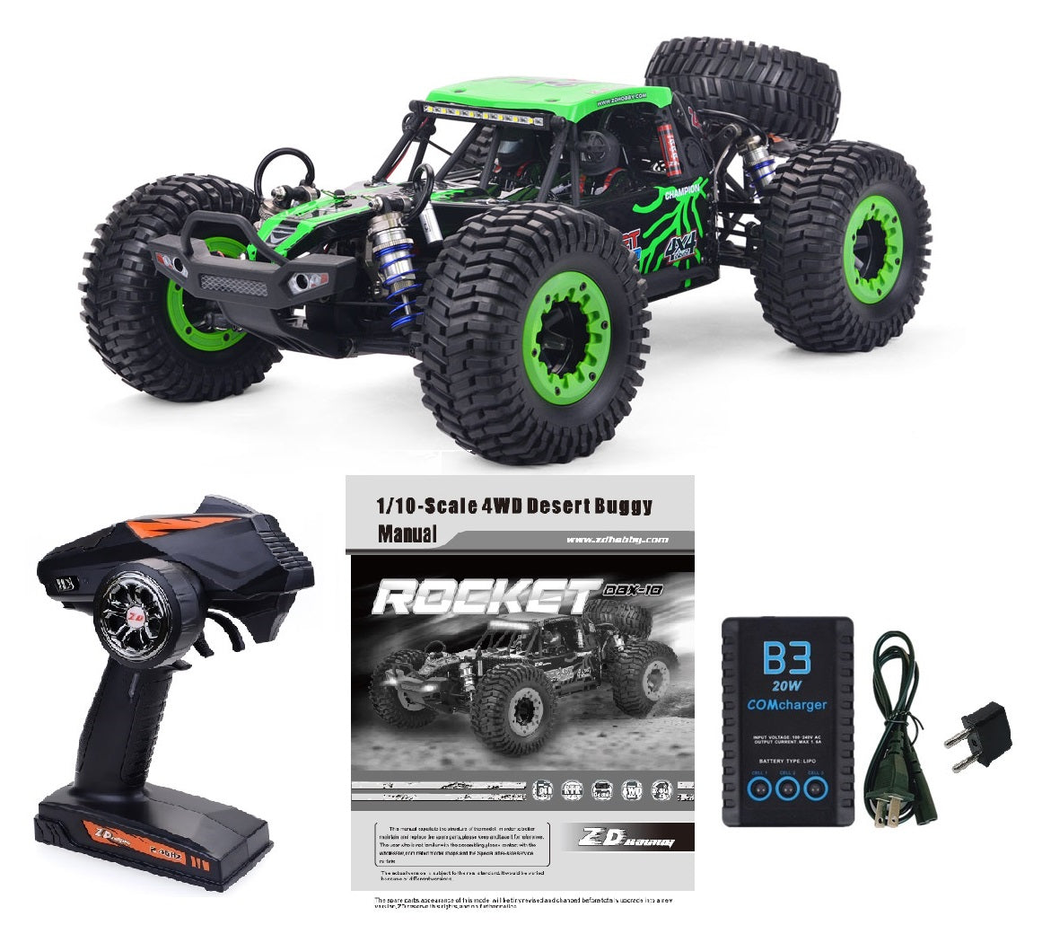 ZD RACING 1/10 Scale 4WD Brushless Desert Buggy RTR | DBX-101 (Green)