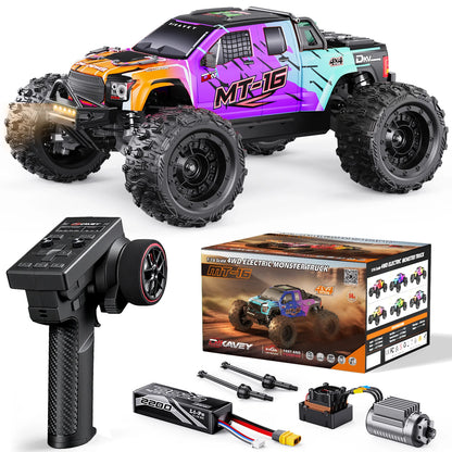 DIKAVEY 1/16 Scale 4WD RTR Brushless Monster Truck | MT16 (Rot) 