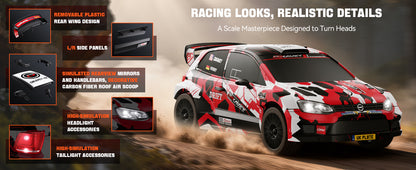 DIKAVEY 1/12 Scale RTR 4WD Brushless RC Rally Car | RX12（Green）