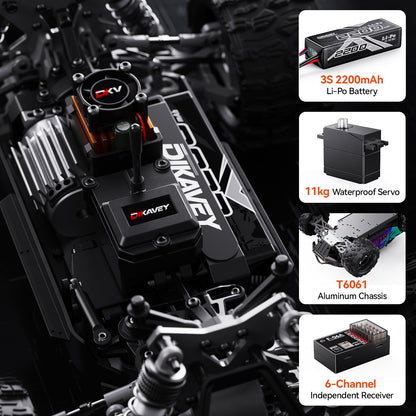 DIKAVEY 1/16 Scale 4WD RTR Brushless Monster Truck | MT16 （Purple）