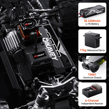 DIKAVEY 1/16 Scale 4WD RTR Brushless Monster Truck | MT16 （Green）