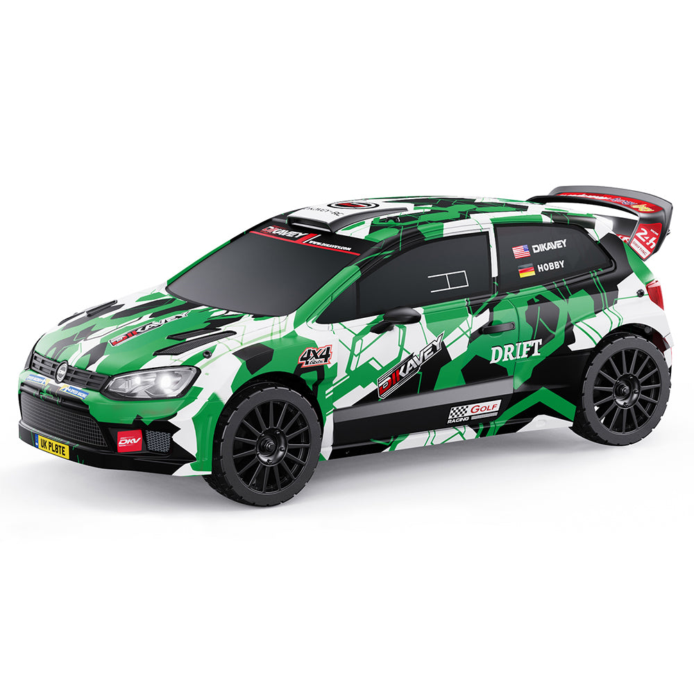 DIKAVEY 1/12 Scale RTR 4WD Brushless RC Rally Car | RX12（Green）