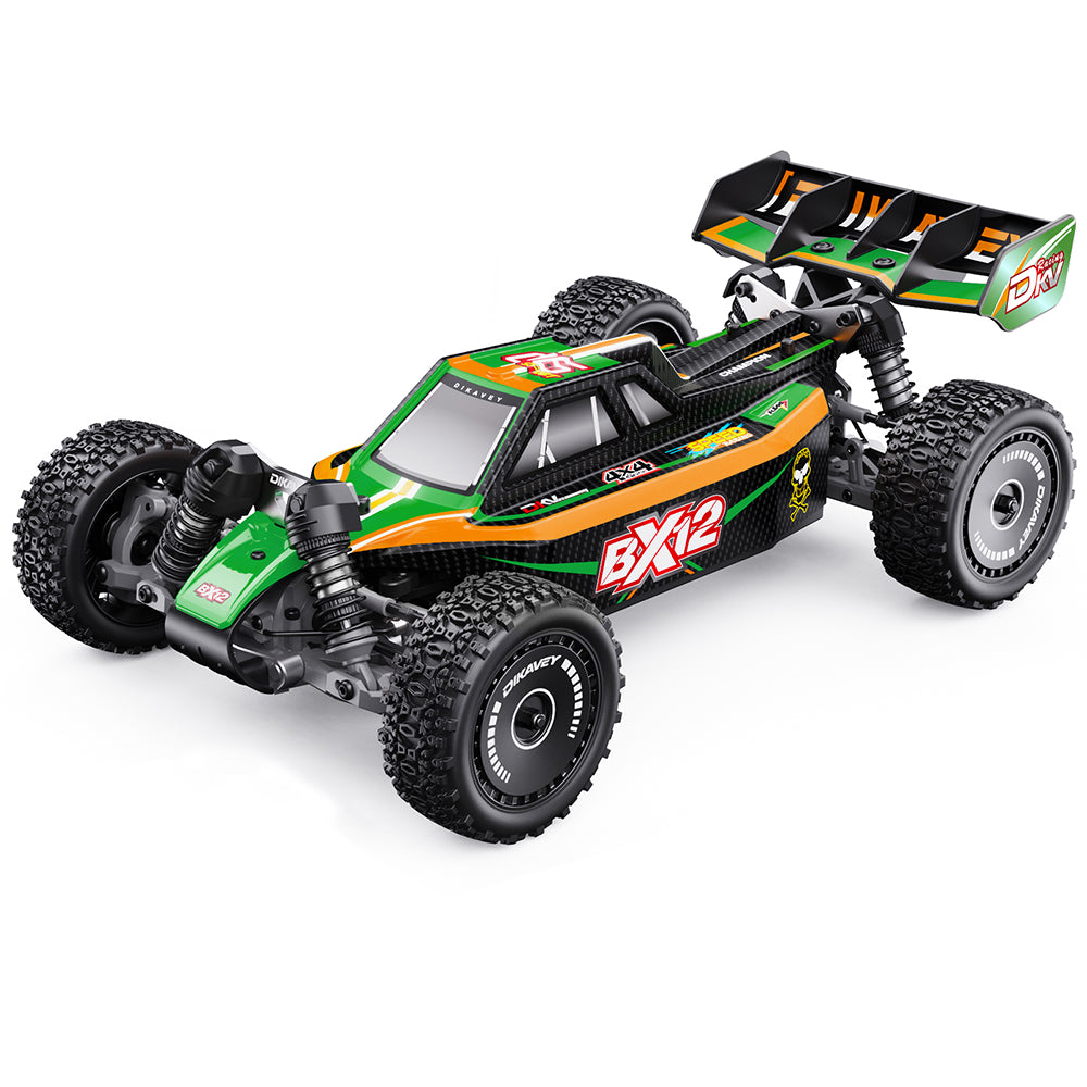 DIKAVEY 1/12 Maßstab RTR 4WD Metall Brushless RC Buggy | BX12 (Grün-Orange)