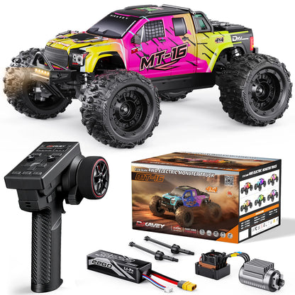 DIKAVEY 1/16 Scale 4WD RTR Brushless Monster Truck | MT16 (Rot) 