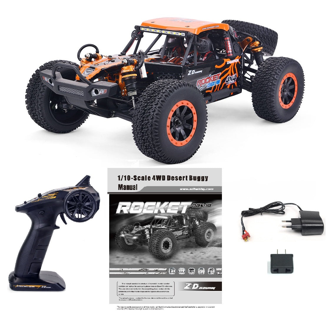 ZD RACING 1/10 Scale 4WD Brushed Desert Buggy RTR | DBX-104 (Orange)