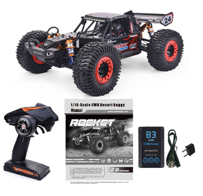 ZD RACING 1/10 Scale 4WD High-Speed Brushless Desert Buggy | DBX-102 (Red)