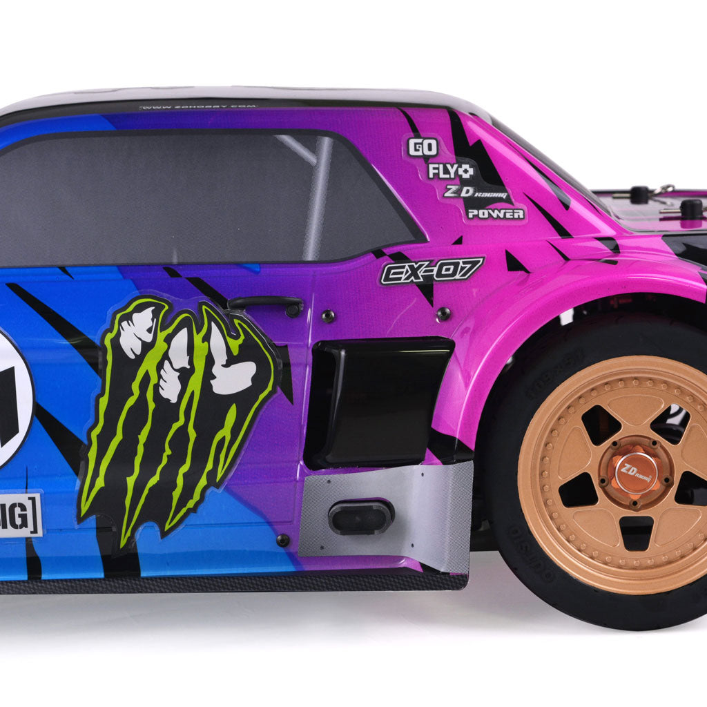 ZD 1/7 Scale 4WD High-Speed Brushless On-Road Muscle Car | EX-07 (Blue)