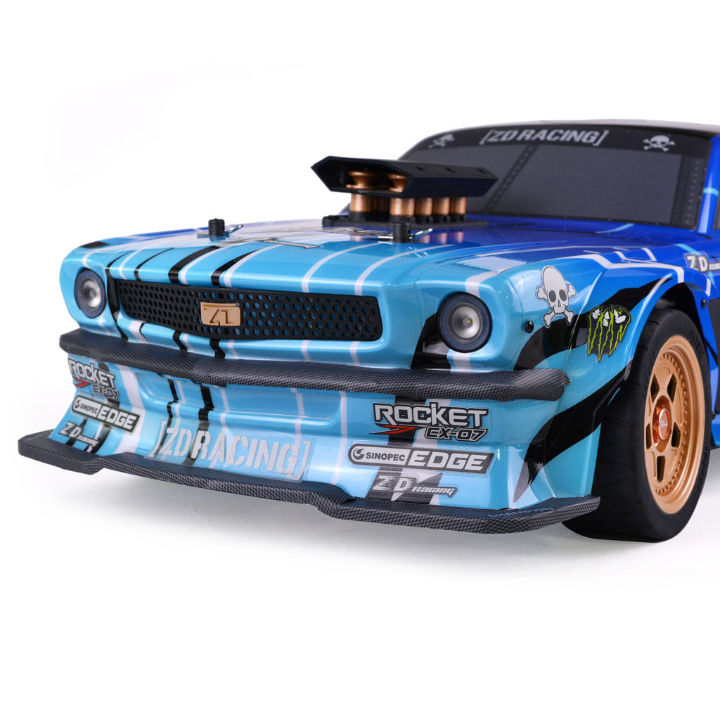 ZD 1/7 Scale 4WD High-Speed Brushless On-Road Muscle Car | EX-07 (Blue)