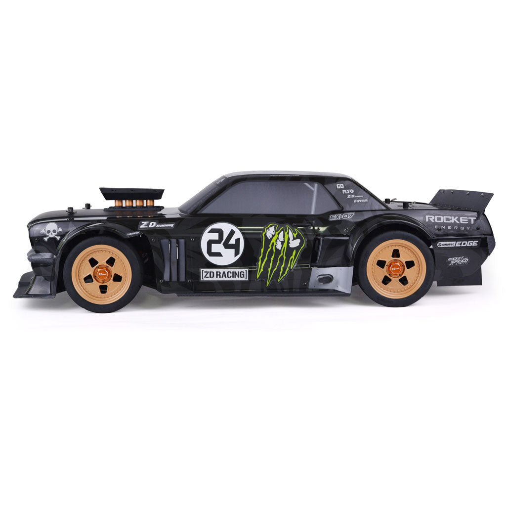 ZD 1/7 Scale 4WD High-Speed Brushless On-Road Muscle Car | EX-07 (Black)