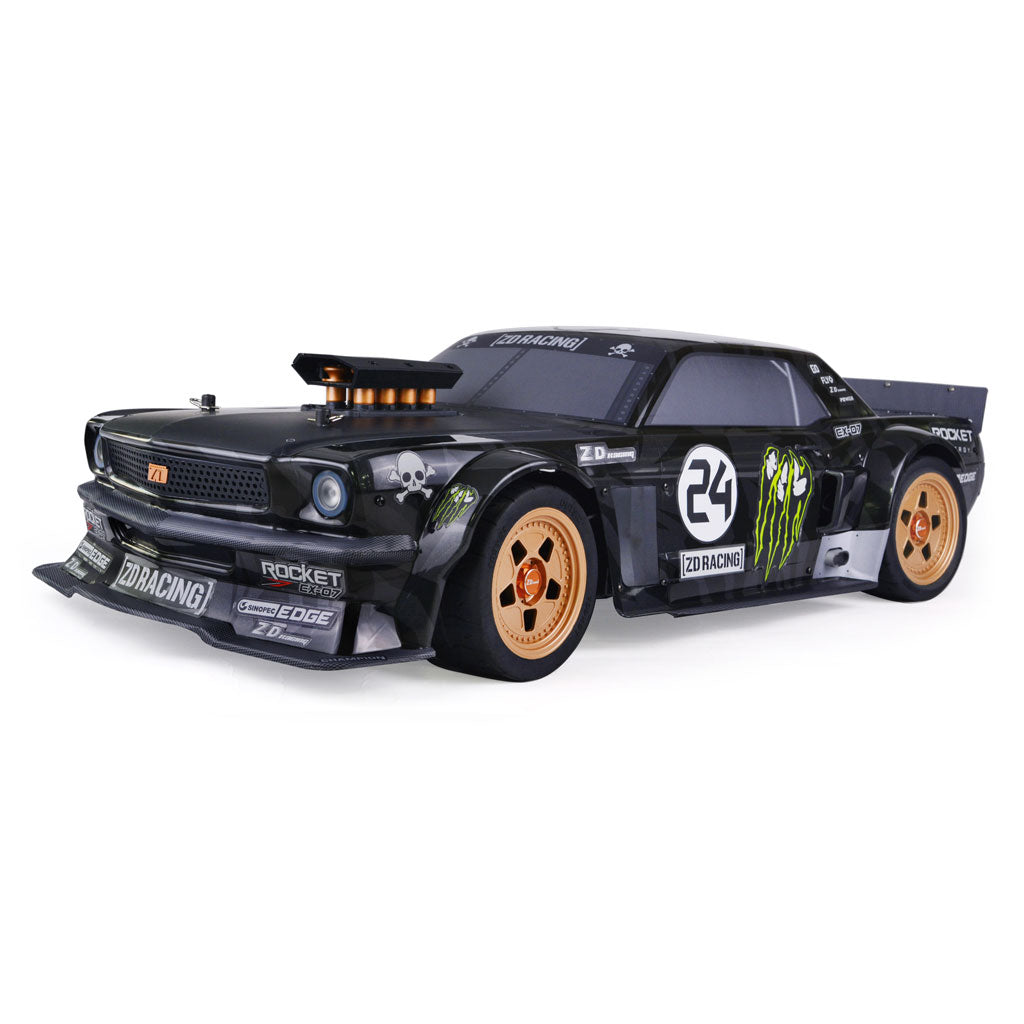 ZD 1/7 Scale 4WD High-Speed Brushless On-Road Muscle Car | EX-07 (Black)