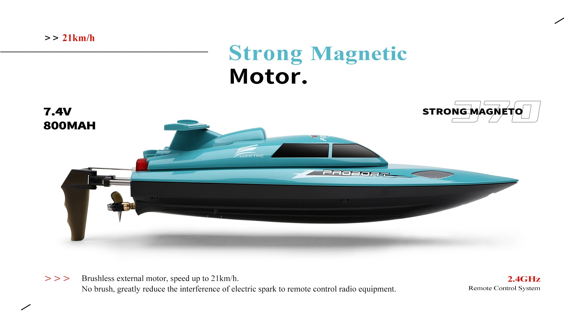 High-Speed Brushless RC Boat with Self-Righting System | WL911