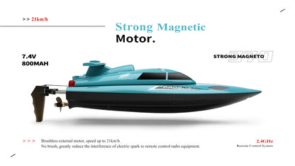High-Speed Brushless RC Boat with Self-Righting System | WL911