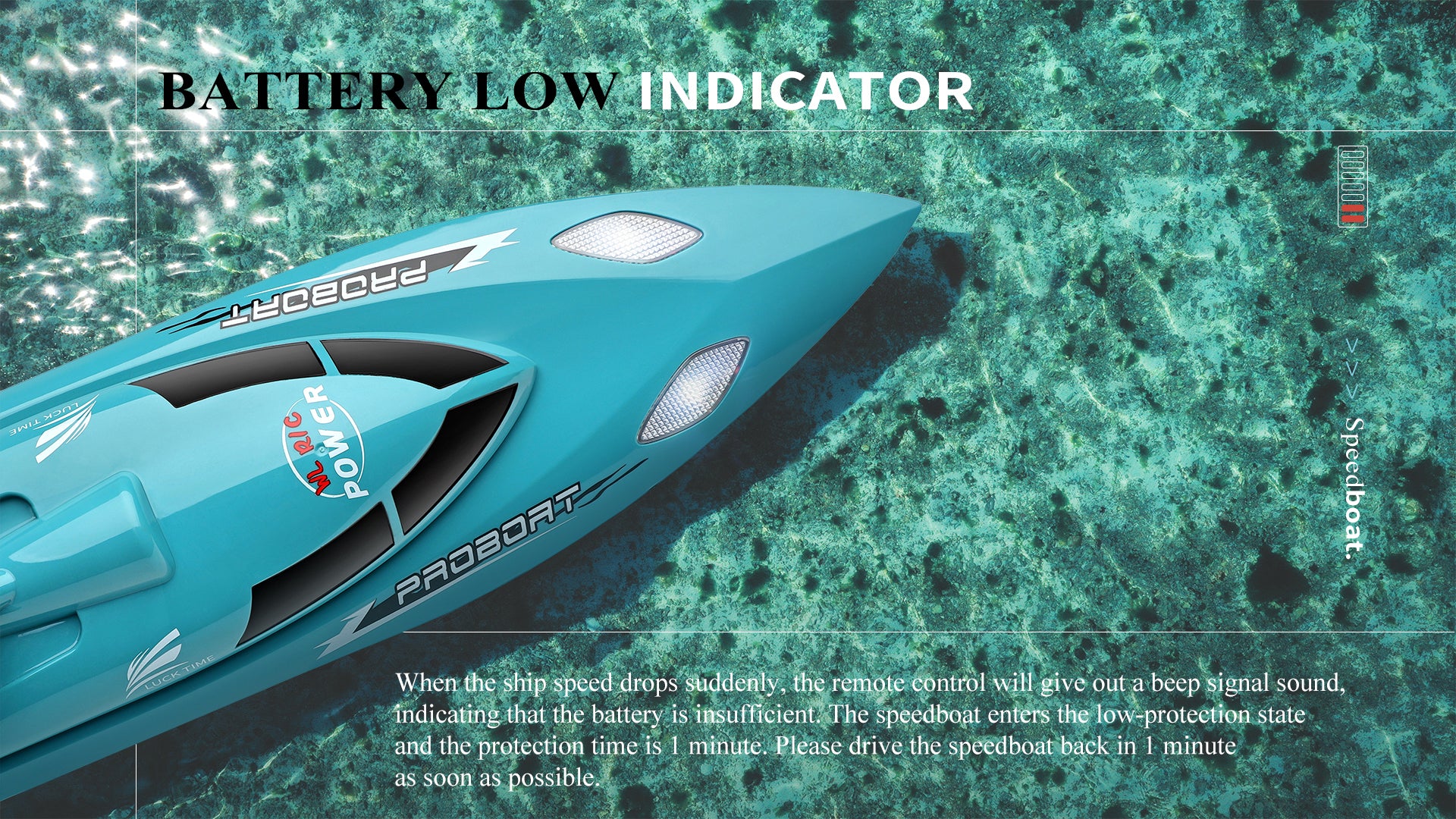 High-Speed Brushless RC Boat with Self-Righting System | WL911