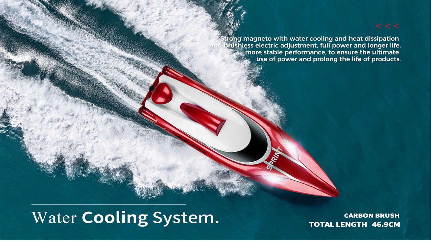 High-Speed RC Racing Boat with Self-Righting &amp; LED Lights | WL918