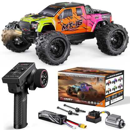 DIKAVEY 1/16 Scale 4WD RTR Brushless Monster Truck | MT16 (Orange) 