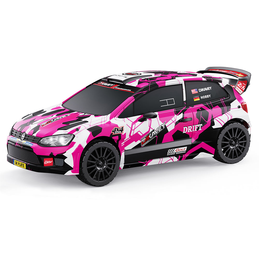 DIKAVEY 1/12 Maßstab RTR 4WD Brushless RC Rallyeauto | RX12 (Pink) 