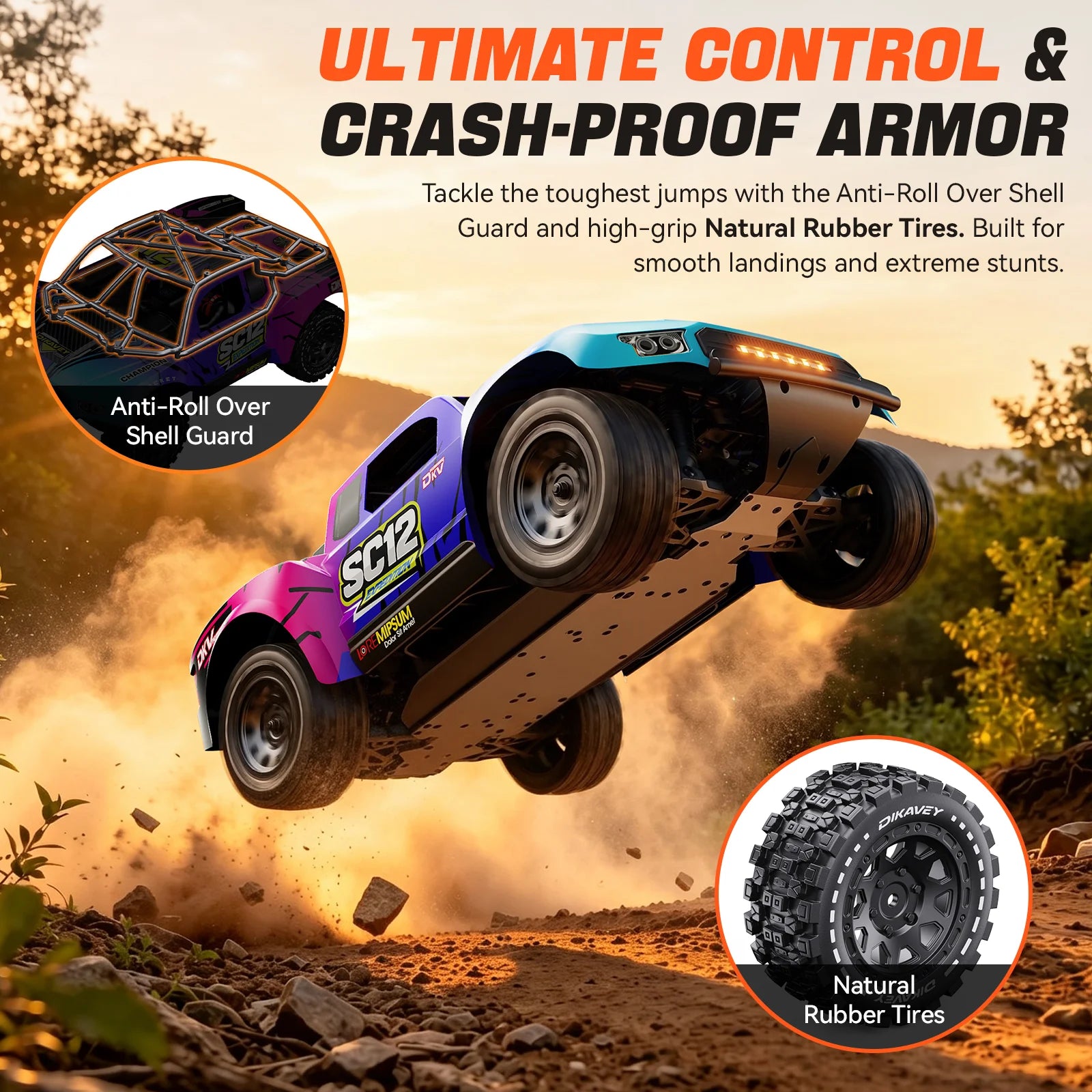 DIKAVEY 1/12 Brushless RTR 4WD Short-Course Truck | SC12