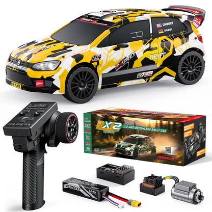 DIKAVEY 1/12 Maßstab RTR 4WD Brushless RC Rallyeauto | RX12 (Rot) 
