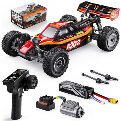 DIKAVEY 1/12 Scale RTR 4WD Metal Brushless RC  Buggy | BX12 （Red-Yellow）