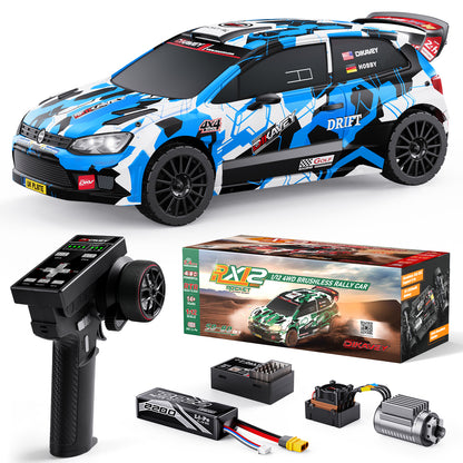 DIKAVEY 1/12 Scale RTR 4WD Brushless RC Rally Car | RX12（Blue）