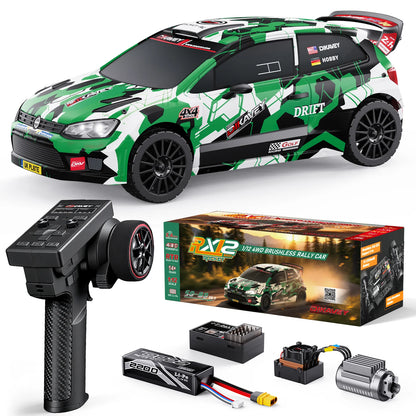 DIKAVEY 1/12 Maßstab RTR 4WD Brushless RC Rallyeauto | RX12 (Rot) 