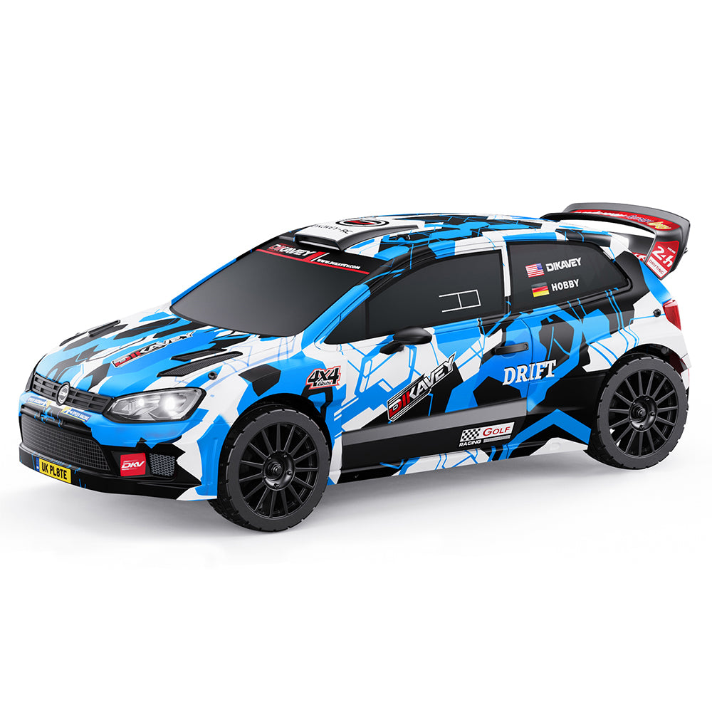 DIKAVEY 1/12 Maßstab RTR 4WD Brushless RC Rallyeauto | RX12 (Blau) 