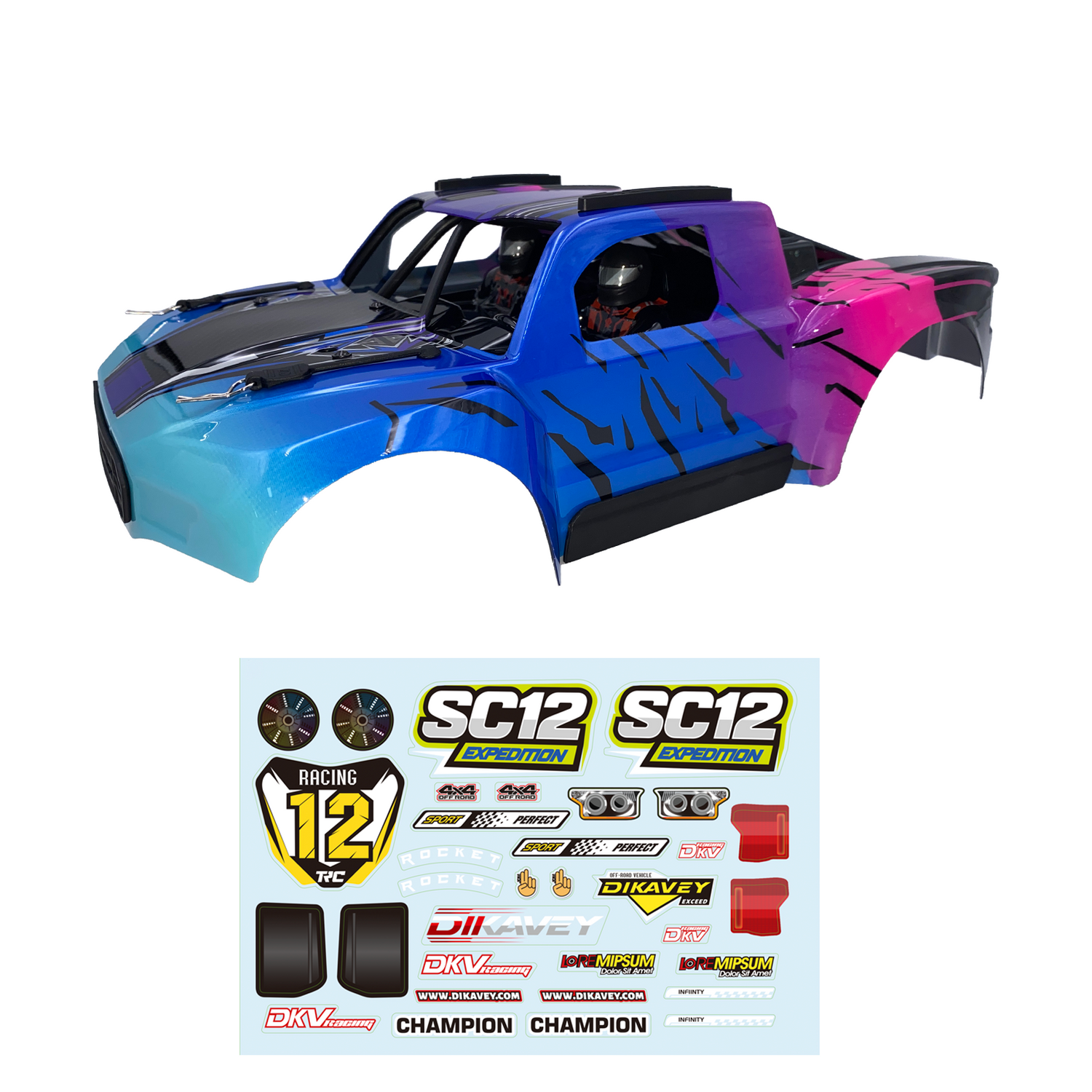 PC Car Body For SC12 （12043）