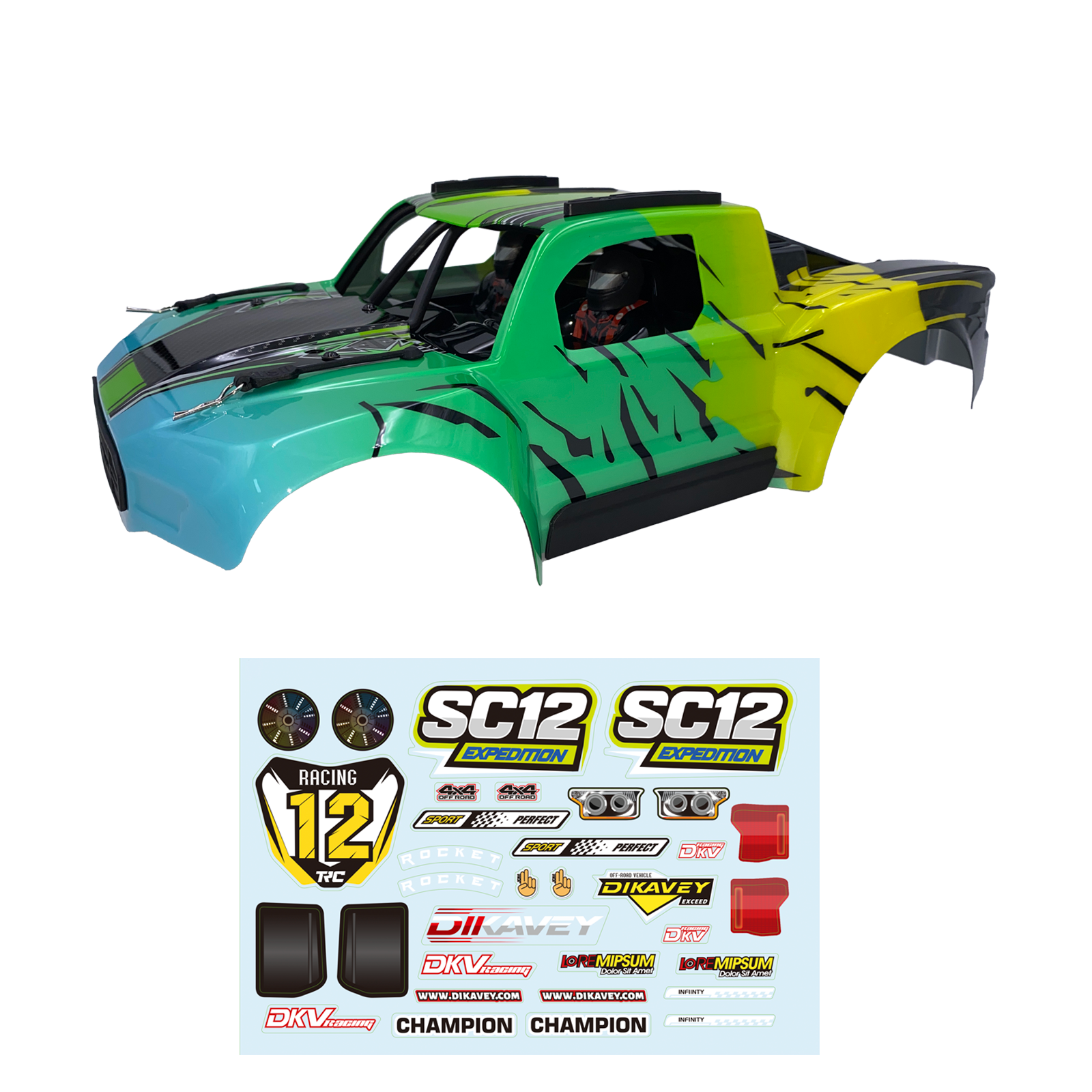 PC Car Body For SC12 （12043）