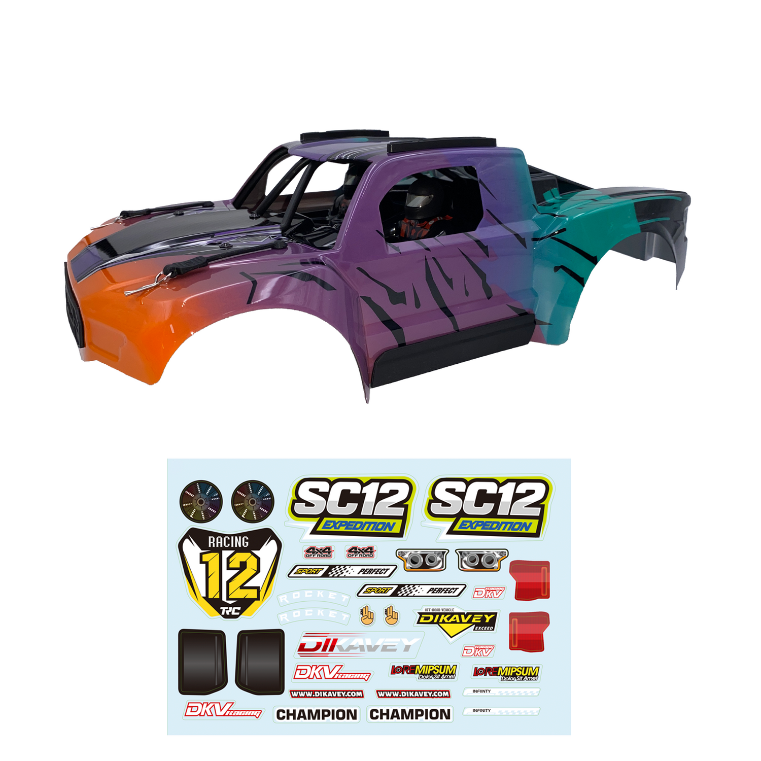 PC Car Body For SC12 （12043）